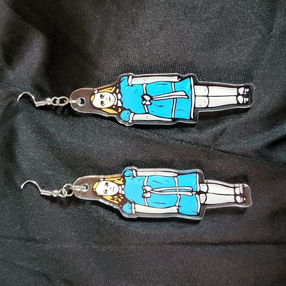 The Shining horror movie twin girls who were murdered Halloween horror fan earri